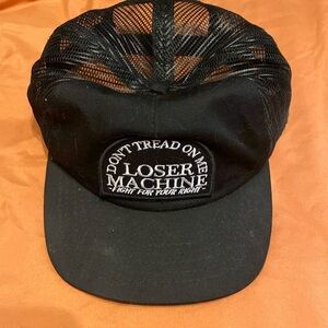 Loser machine black mesh hat